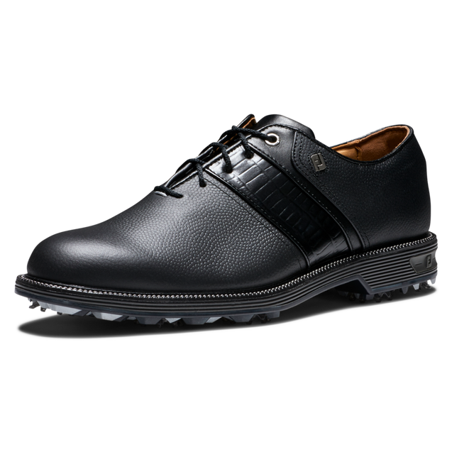 Men's DryJoys Premiere Packard Spiked Golf Shoe - Black | FOOTJOY