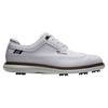 Men's Traditions Wing Tip Spiked Golf Shoe - White