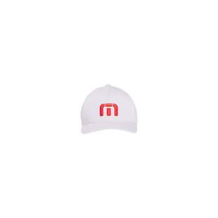Men's Red and White Iconic Snapback Cap