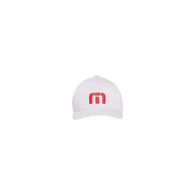 Casquette Red and White Iconic avec fermeture à bouton-pression pour hommes