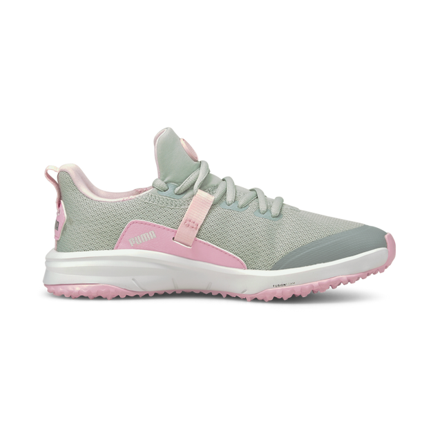 Junior Girls' Fusion EVO Spikeless Golf Shoe - Grey/Pink