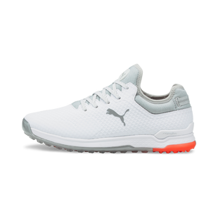Men's PROADAPT Alphacat Spikeless Golf Shoe- White/Orange PUMA