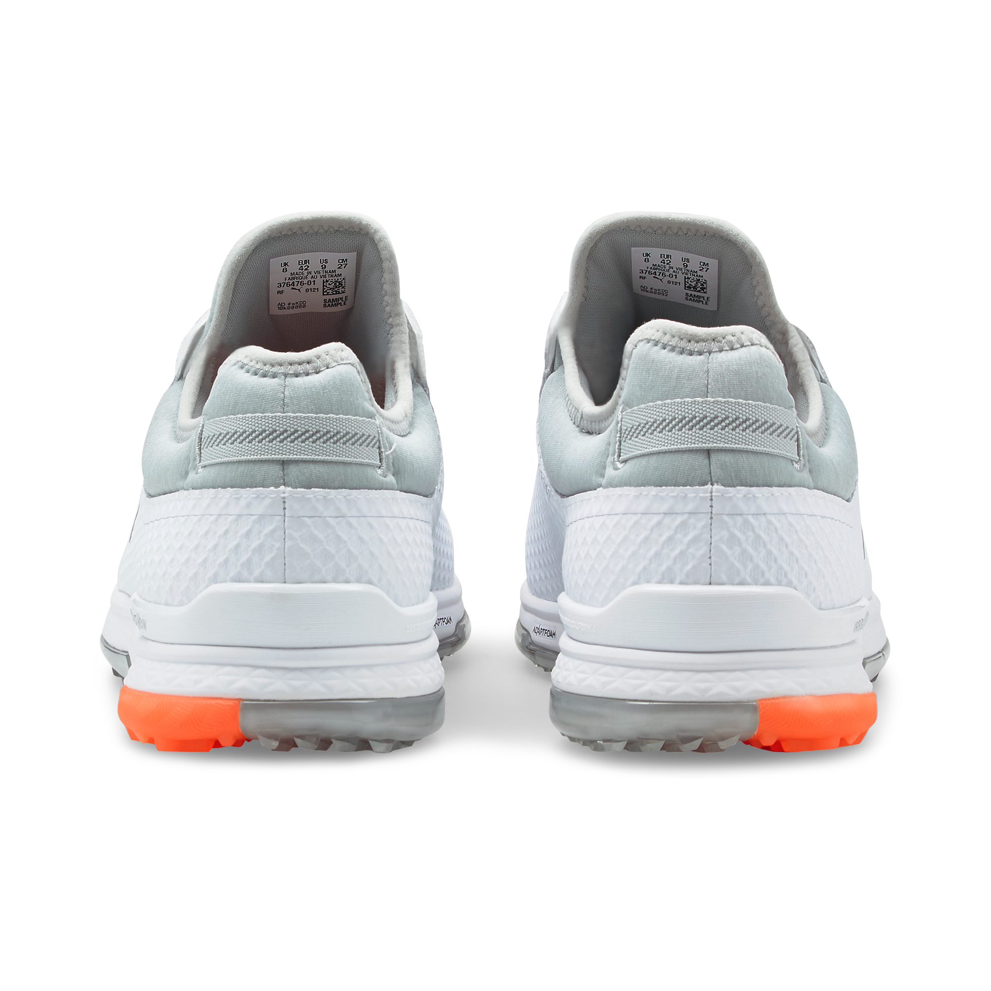 Men's PROADAPT Alphacat Spikeless Golf Shoe- White/Orange