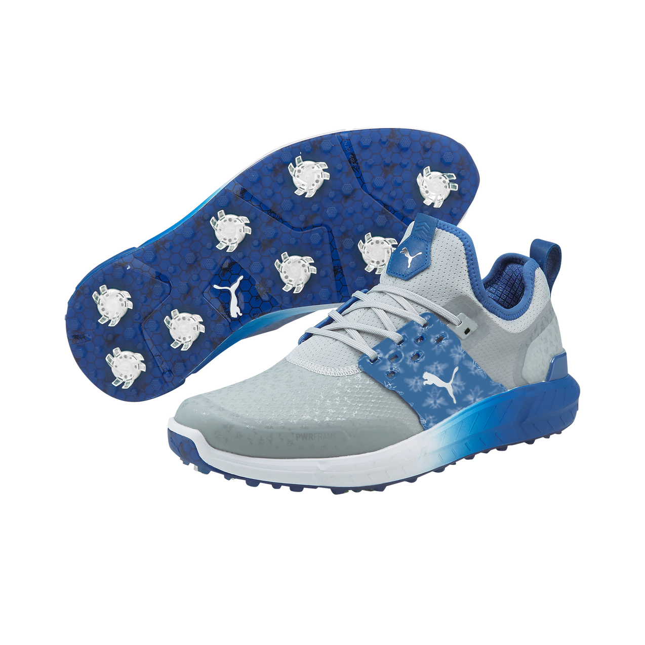 Limited Edition - Men's Ignite ARTICULATE Beehive Spiked Golf Shoe - Grey/Blue
