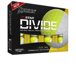 Z-Star Divide Golf Balls - White & Yellow