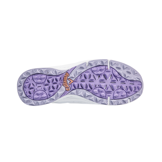 Women's Coronado v2 Spikeless Golf Shoe - White/Purple | CALLAWAY