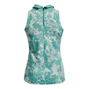 Polo Zinger Rise &agrave; imprim&eacute; sans manches pour femmes UNDER ARMOUR