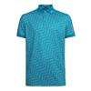 Men's Tour Tech Print Regular Fit Short Sleeve Polo