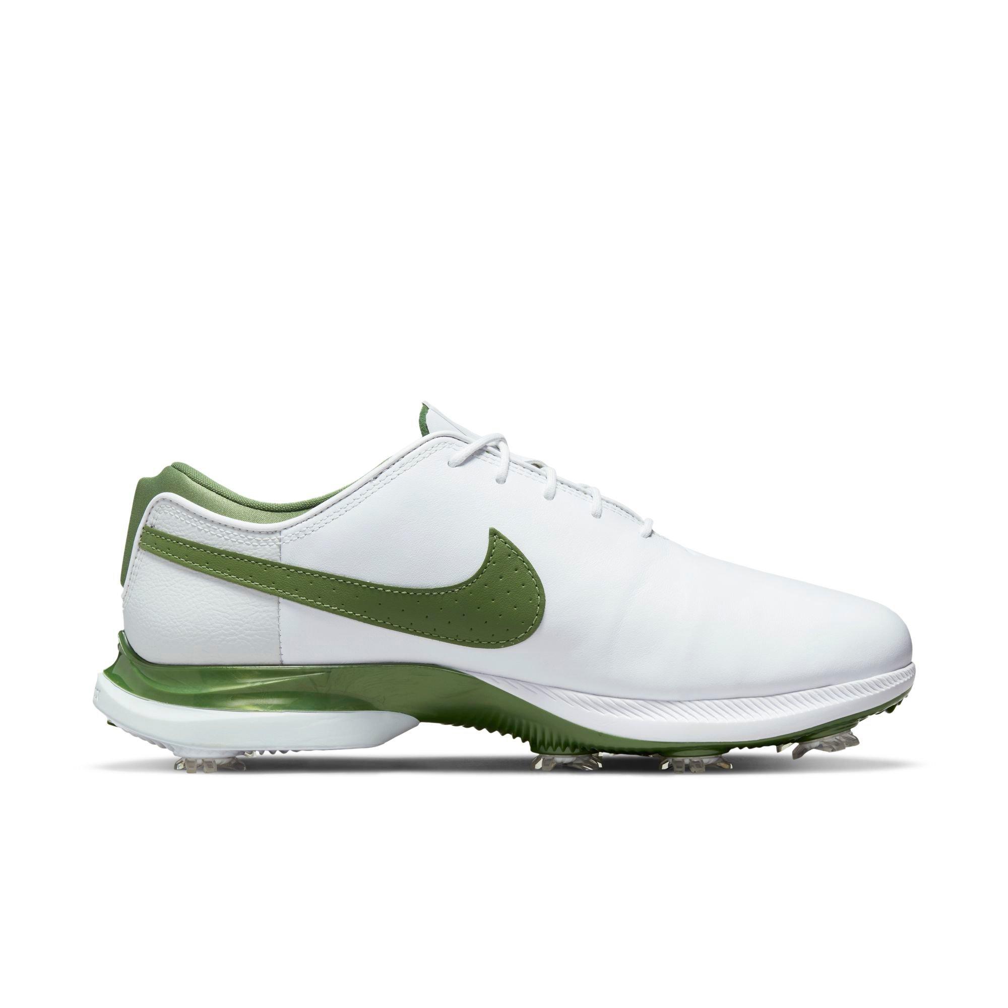 green and white nike golf shoes