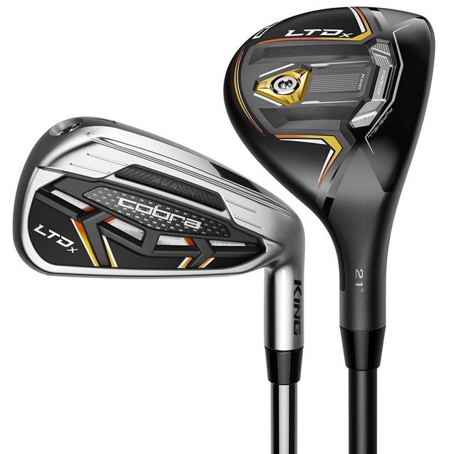 Ensemble de fers combo LTDx 5H 6-PW GW avec tiges en graphite COBRA