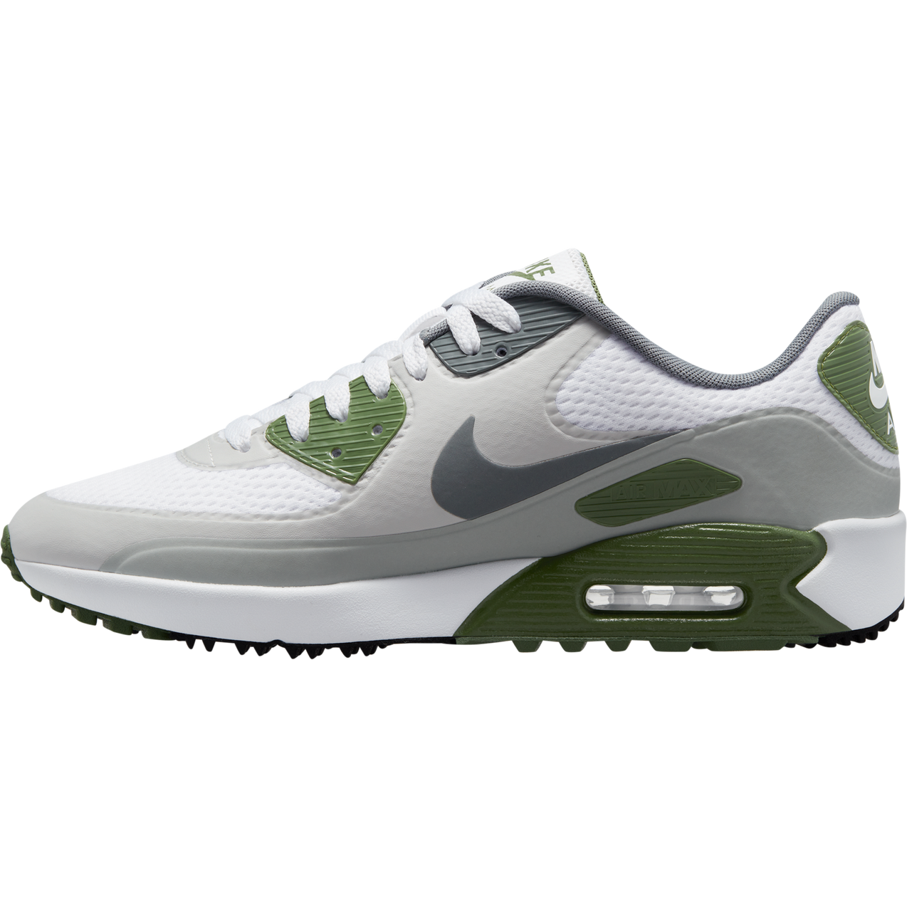 Air Max 90 G Spikeless Golf Shoe White Grey Green NIKE Golf Shoes Men s Golf Town Limited