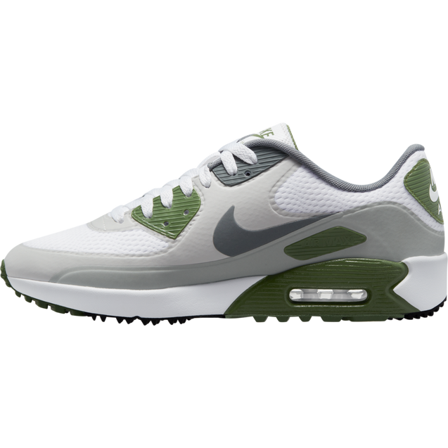 Air Max 90 G Spikeless Golf Shoe - White/Grey/Green, NIKE