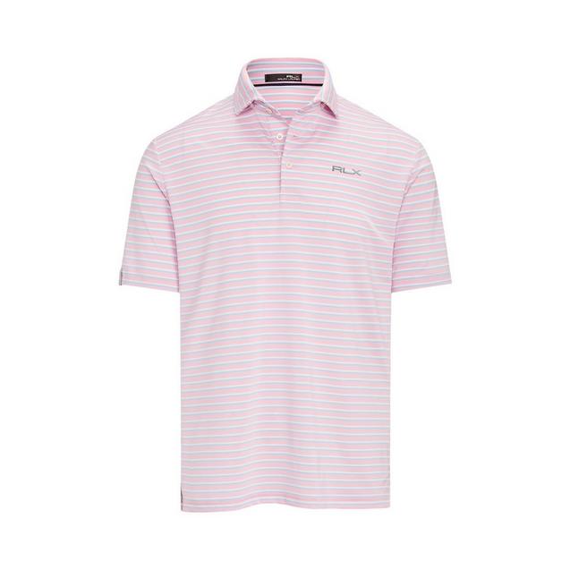 Polo Airflow à rayures pour hommes RLX