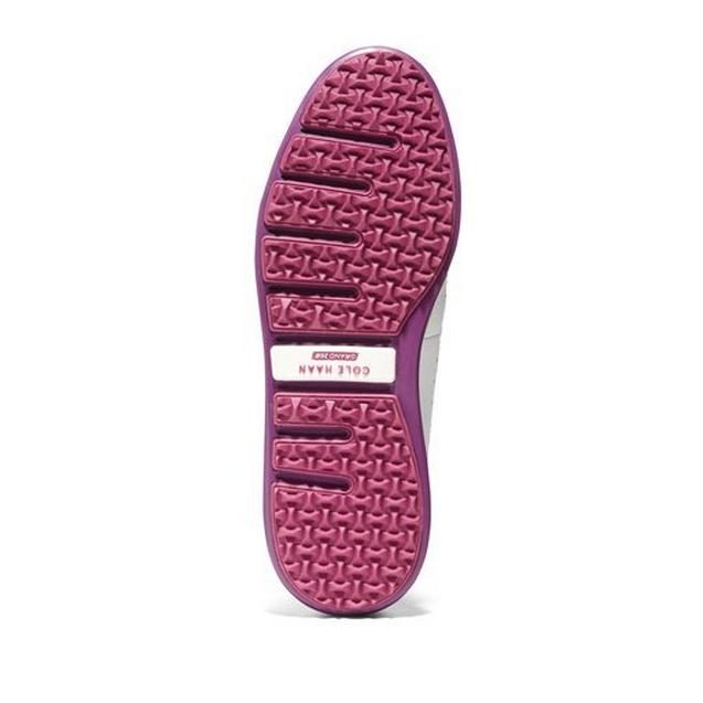 靴 COLE HAAN Hamilton Grand Pin Ox 7 W Women's Original Grand Wing OX Spikeless Golf Shoe - White
