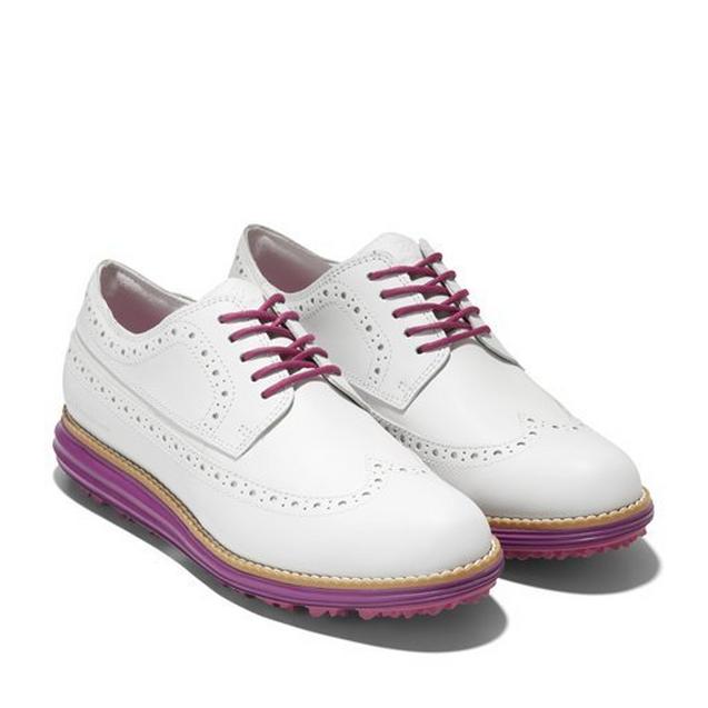 Women's Original Grand Wing OX Spikeless Golf Shoe - White | COLE