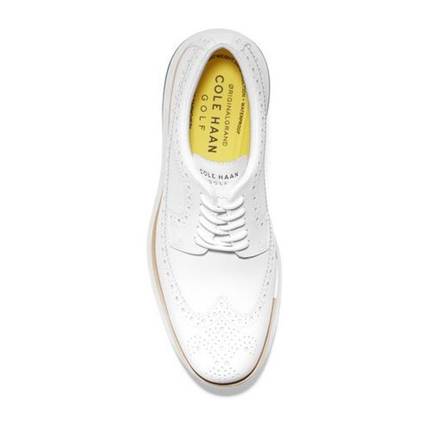 Men's Original Grand Tour Spiked Golf Shoe - White | COLE HAAN