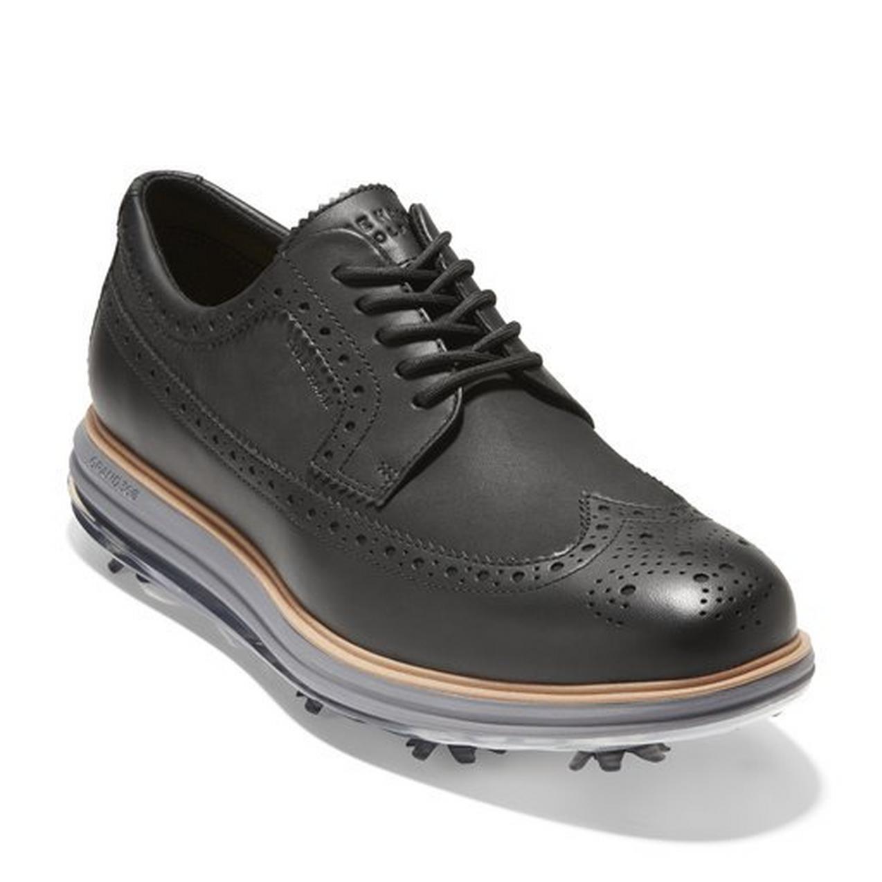 Men's Original Grand Tour Spiked Golf Shoe - Black | COLE HAAN