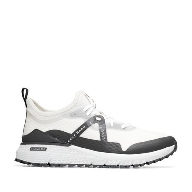 Chaussures Zerogrand Overtake sans crampons pour hommes - Blanc/Noir