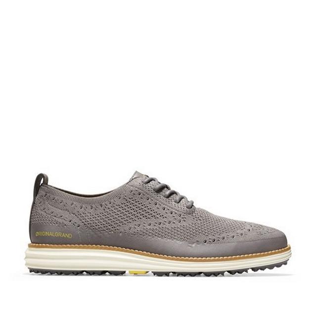 Men's Original Grand Stichlite Wing OX Spikeless Golf Shoe - Grey