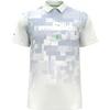 Polo multicolore à imprimé glitch pour hommes
