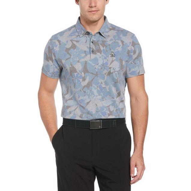 Blue camo golf shirt on sale