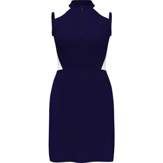 Robe sans manches en maille avec blocs de couleur pour femmes