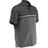 Men's Ventilated Jaspe Engineered Stripe Short Sleeve Polo