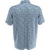Men's Big & Tall Filtered Floral Print Short Sleeve Polo