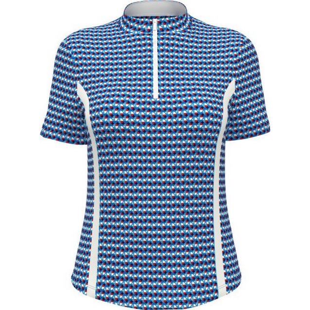 Polo à imprimé géométrique pour femmes