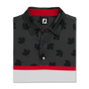 Men's Engineered Tonal Leaf Short Sleeve Polo