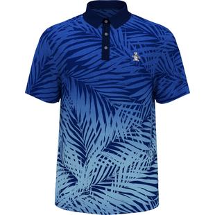 Men's Resort Leaf Printed Short Sleeve Polo
