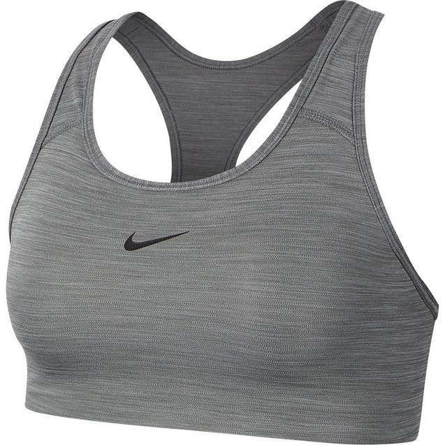 Nike Women's Dri-FIT Swoosh Medium Support 1 Piece Pad Sports Bra  (Black/White)