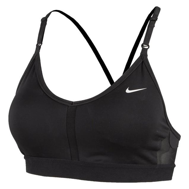 Nike Pro Womens Indy Light Support Sparkle Sports Bra Black XL