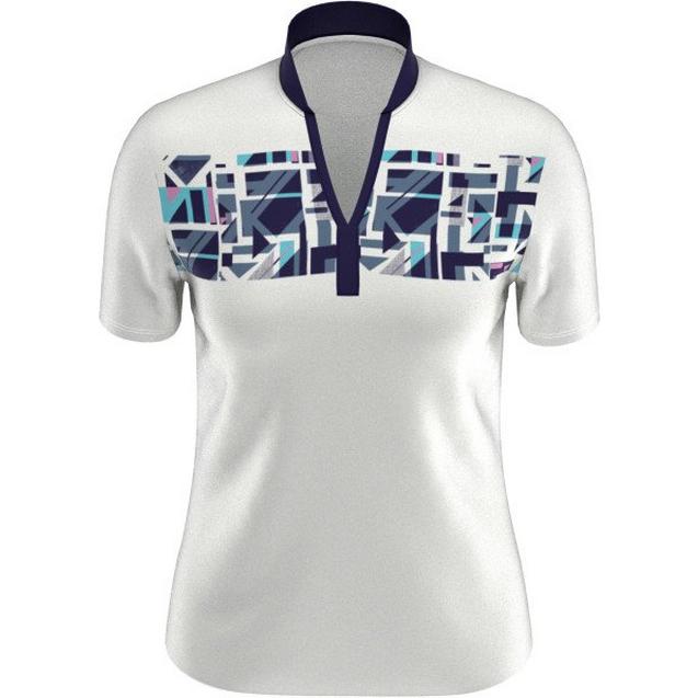Women's Swing Tech Chest Print Short Sleeve Polo CALLAWAY