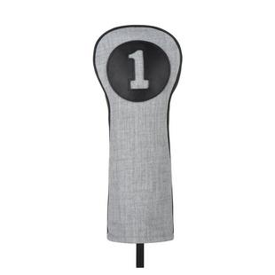 3 Panel Leather & Twill Driver Headcover