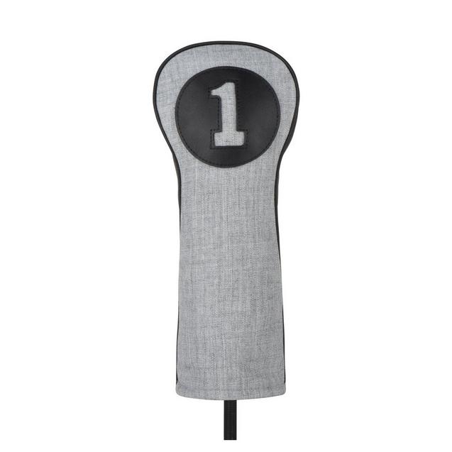 3 Panel Leather & Twill Driver Headcover TITLEIST