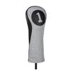 3 Panel Leather & Twill Driver Headcover