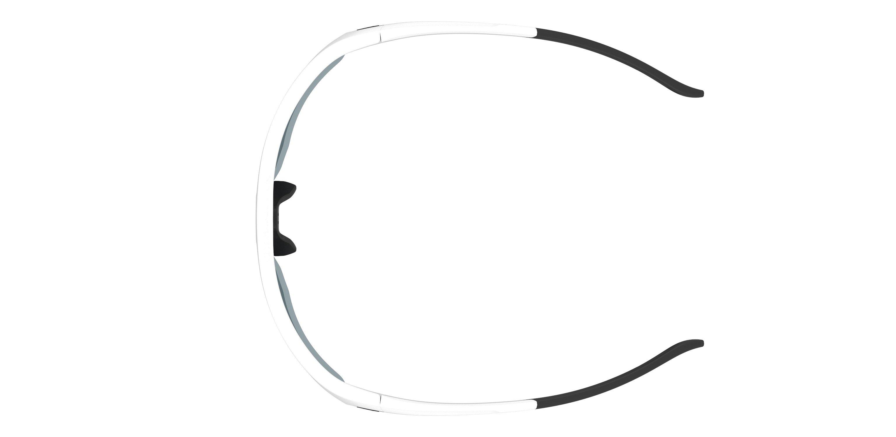 Playmaker Shiny White/TUNED Blue-Green Golf Mirror Sunglasses