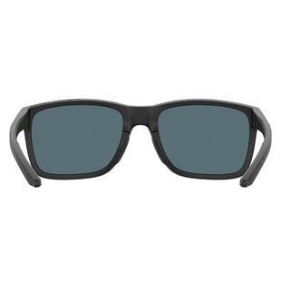 Unisex Hustle Shiny Black/TUNED Golf Blue-Green Mirror Sunglasses UNDER ARMOUR