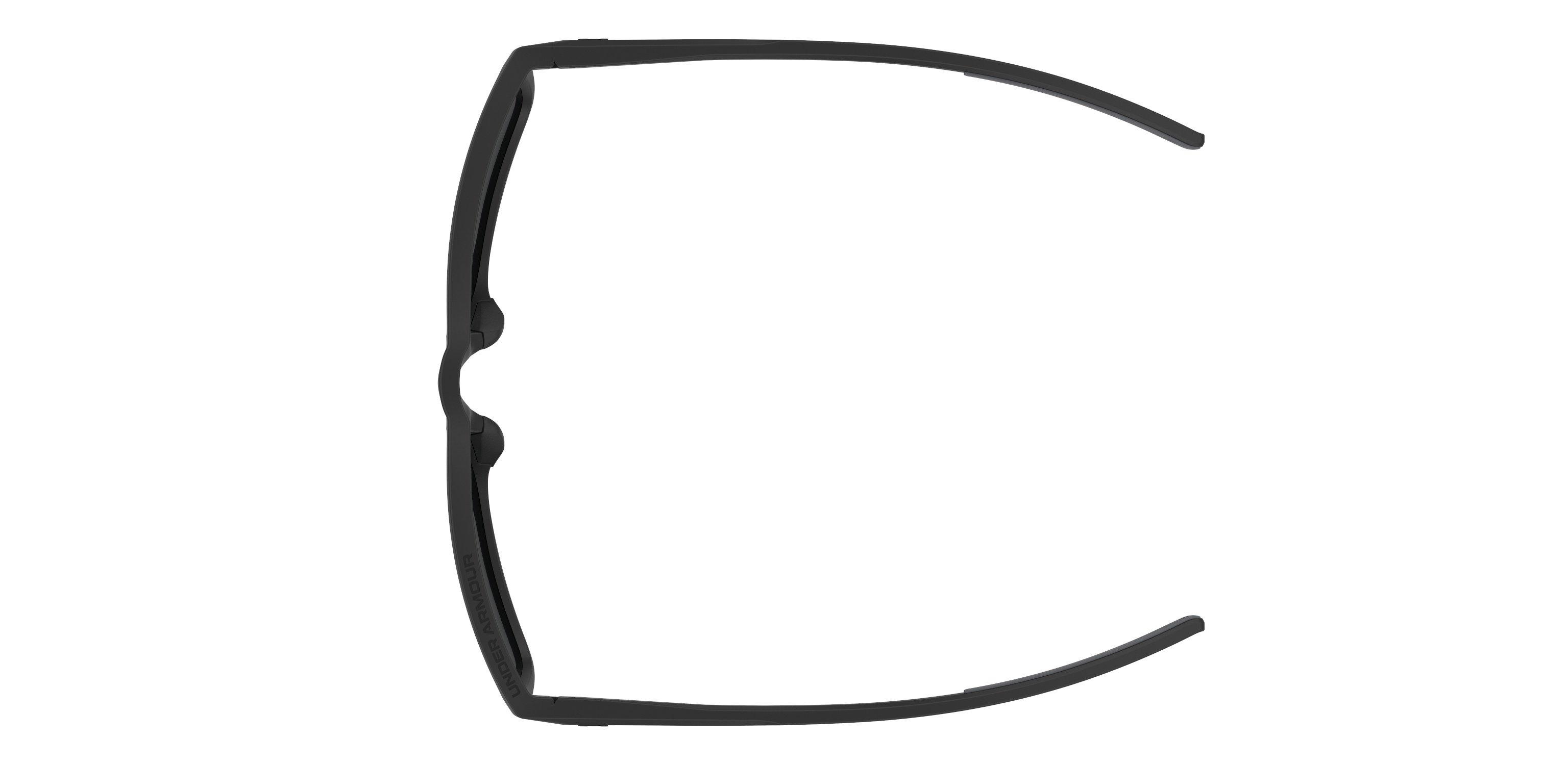 Unisex Hustle Shiny Black/TUNED Golf Blue-Green Mirror Sunglasses