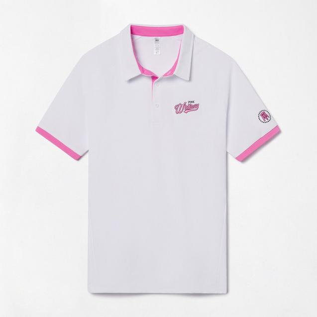 Men's Pink Whitney Tradition Short Sleeve Polo BARSTOOL