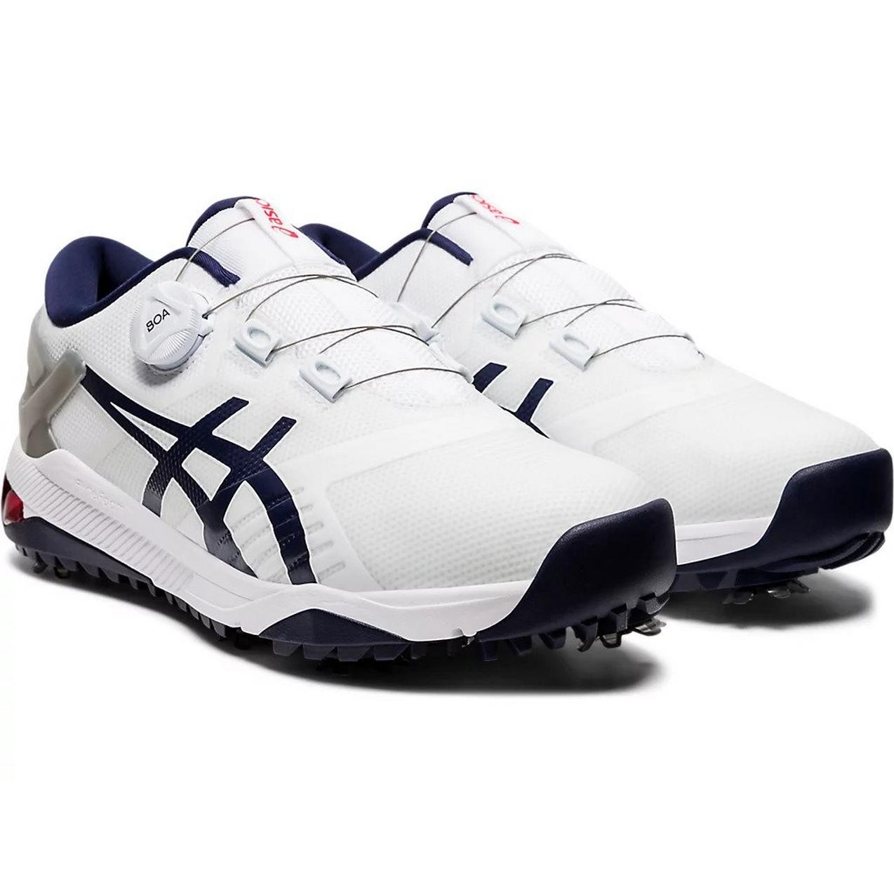 ASICS BOA Golf Shoes Mens Size 13 US 48 Euro White Navy Spiked Athletic Sneakers Men main image 3