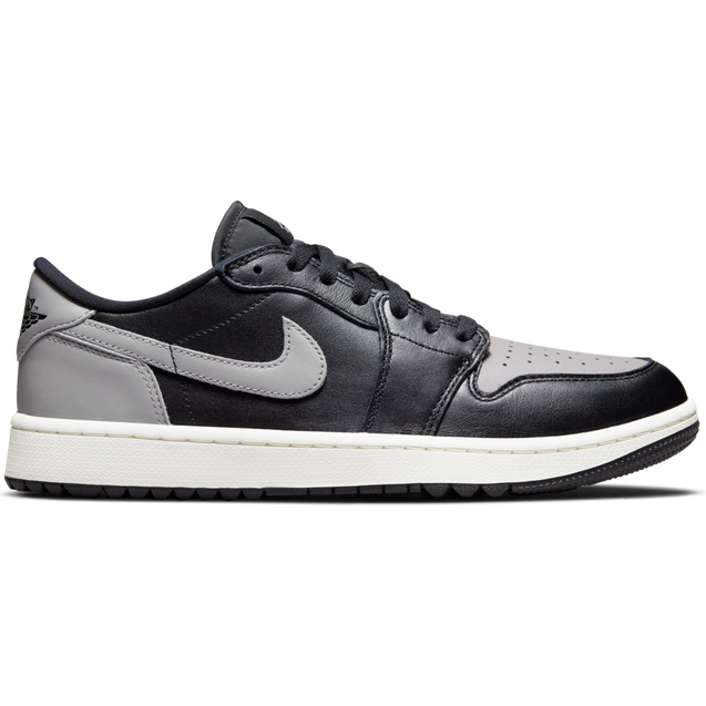 Air Jordan 1 Low G Spikeless Golf Shoe - Black/Grey | NIKE | Golf