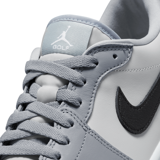 Chaussures Air Jordan 1 Low G sans crampons Gris Blanc Noir