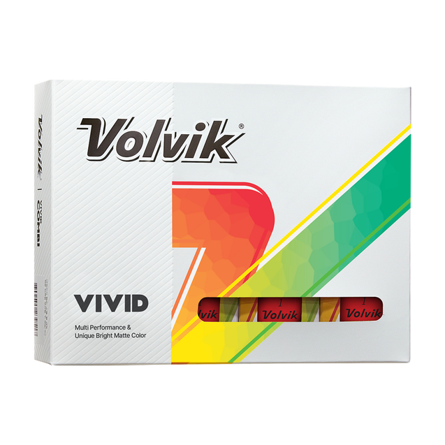 2022 Vivid Golf Balls - Red