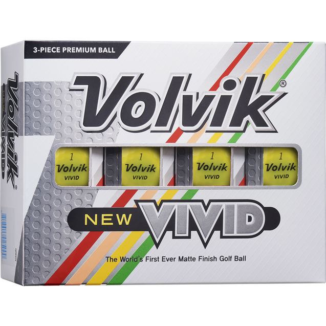 2022 Vivid Golf Balls - Yellow