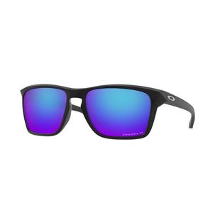 Lunettes de soleil polarisées Sylas en iridium - Noir mat avec Prizm Sapphire OAKLEY
