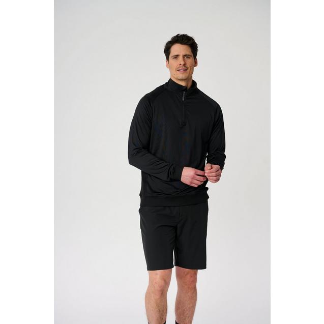 Men's Raglan Mock Neck 1/2 Zip Long Sleeve Shirt | PARISI