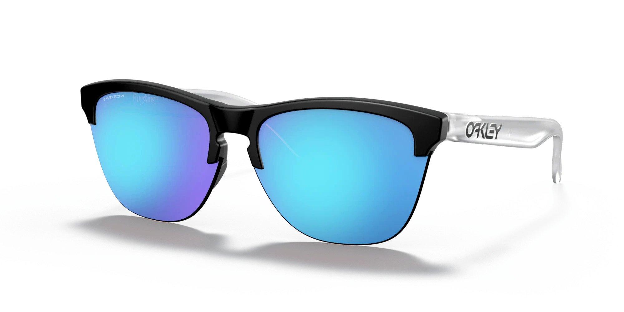 Frogskins Lite Matte Black/Matte Clear w/Prizm Sapphire Iridium Sunglasses
