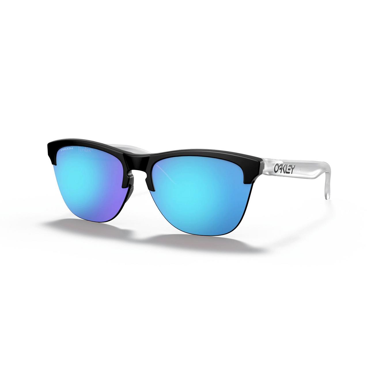 Frogskins Lite Matte Black/Matte Clear w/Prizm Sapphire Iridium